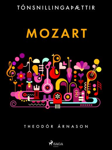 Portada del libro «Tónsnillingaþættir: Mozart», de Theódór Árnason