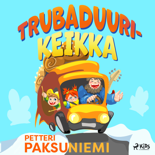 Portada del audiolibro «Trubaduurikeikka», de Petteri Paksuniemi