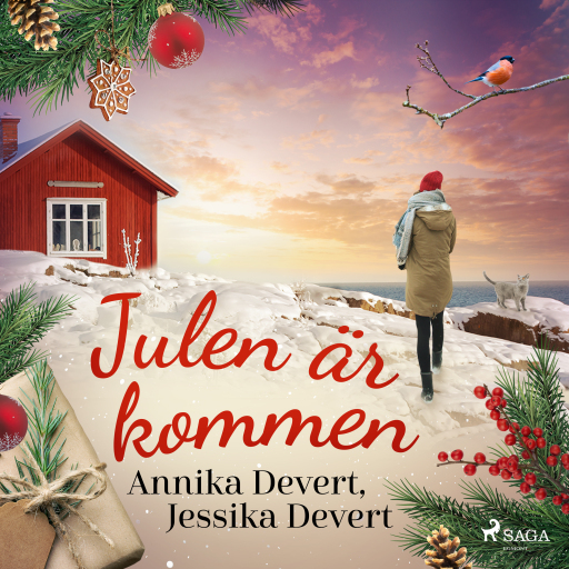Portada del audiolibro «Julen är kommen», de Jessika Devert, Annika Devert