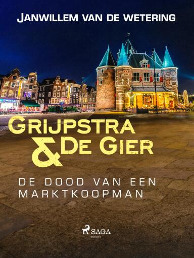 Portada del libro «De dood van een marktkoopman», de Janwillem van de Wetering