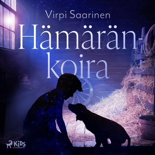 Portada del audiolibro «Hämäränkoira», de Virpi Saarinen