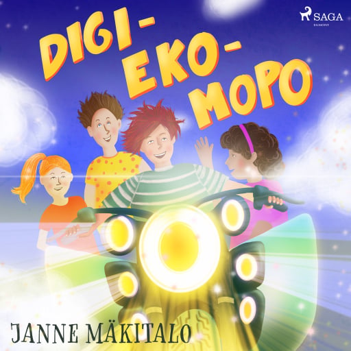 Portada del audiolibro «Digiekomopo», de Janne Mäkitalo