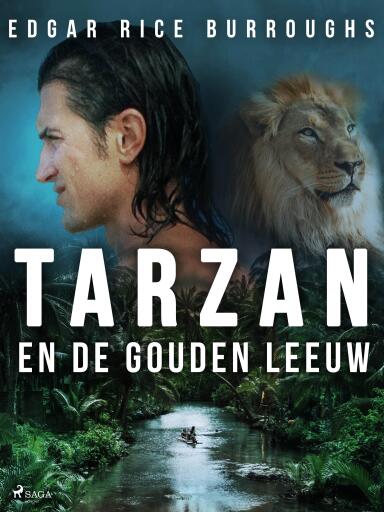 Portada del libro «Tarzan en de gouden leeuw», de Edgar Rice Burroughs