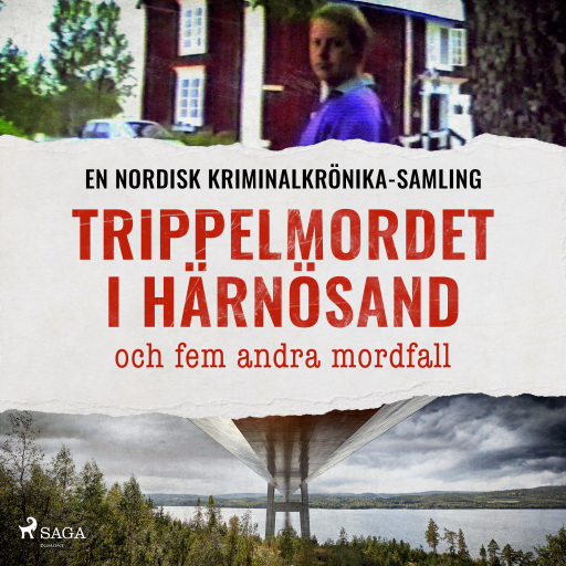 Portada del audiolibro «Trippelmordet i Härnösand och fem andra mordfall», de Diverse
