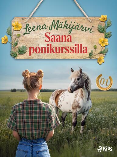 Portada del libro «Saana ponikurssilla», de Leena Mäkijärvi