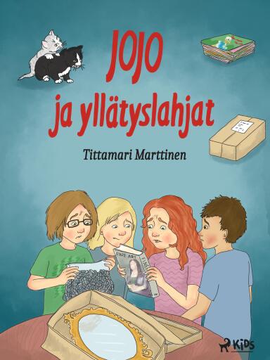 Portada del libro «Jojo ja yllätyslahjat», de Tittamari Marttinen