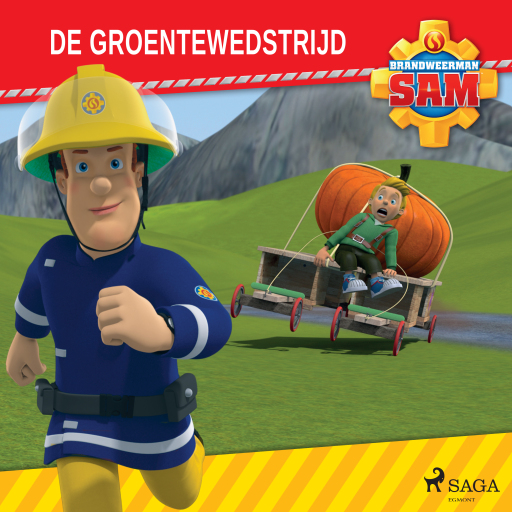 Portada del audiolibro «Brandweerman Sam - De groentewedstrijd», de Mattel