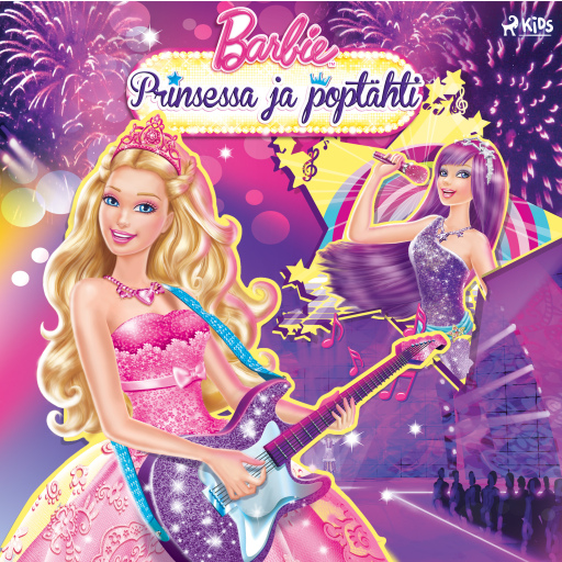 Portada del audiolibro «Barbie - Prinsessa ja poptähti», de Mattel