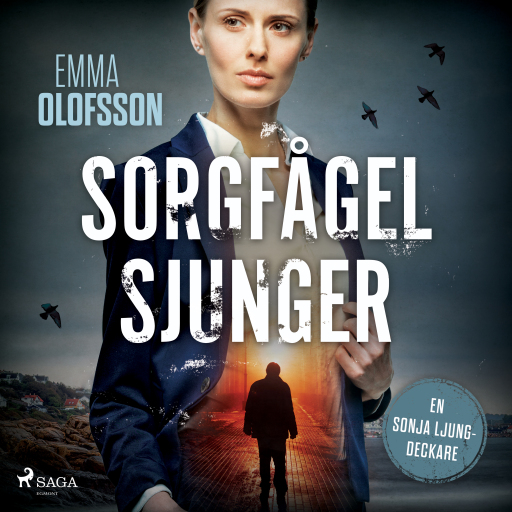Portada del audiolibro «Sorgfågel sjunger», de Emma Olofsson
