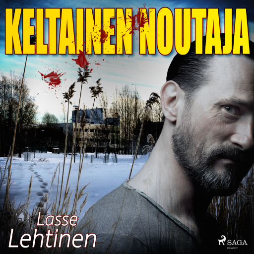 Portada del audiolibro «Keltainen noutaja», de Lasse Lehtinen