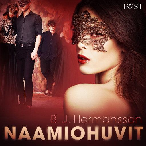 Portada del audiolibro «Naamiohuvit - eroottinen novelli», de B. J. Hermansson