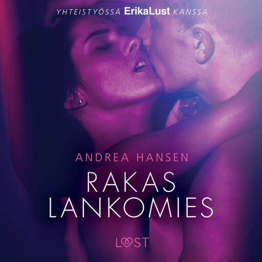 Portada del audiolibro «Rakas lankomies - eroottinen novelli», de Andrea Hansen