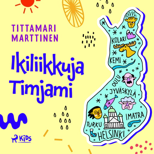 Portada del audiolibro «Ikiliikkuja Timjami», de Tittamari Marttinen