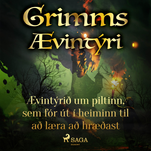 Portada del audiolibro «Ævintýrið um piltinn, sem fór út í heiminn til að læra að hræðast», de Grimmsbræður