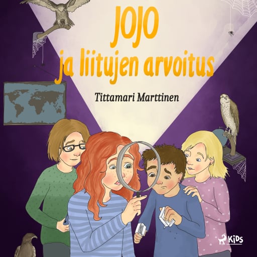 Portada del audiolibro «Jojo ja liitujen arvoitus», de Tittamari Marttinen