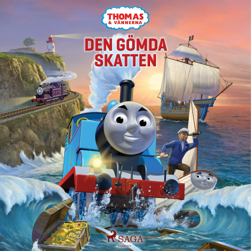 Portada del audiolibro «Thomas och vännerna - Den gömda skatten», de Mattel