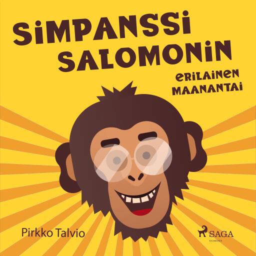 Portada del audiolibro «Simpanssi Salomonin erilainen maanantai», de Pirkko Talvio