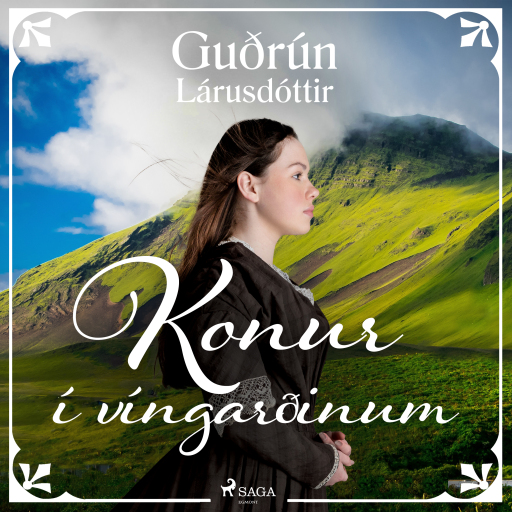 Portada del audiolibro «Konur í víngarðinum», de Guðrún Lárusdóttir