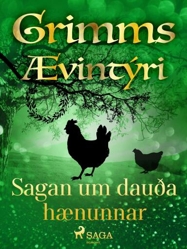 Portada del libro «Sagan um dauða hænunnar», de Grimmsbræður