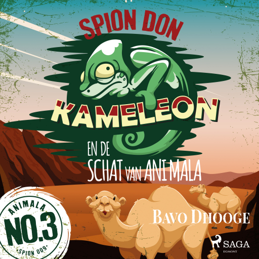 Portada del audiolibro «Spion Don Kameleon en de schat van Ani Mala», de Bavo Dhooge