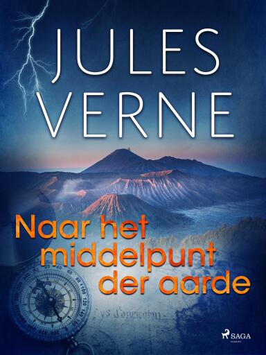 Portada del libro «Naar het middelpunt der aarde», de Jules Verne