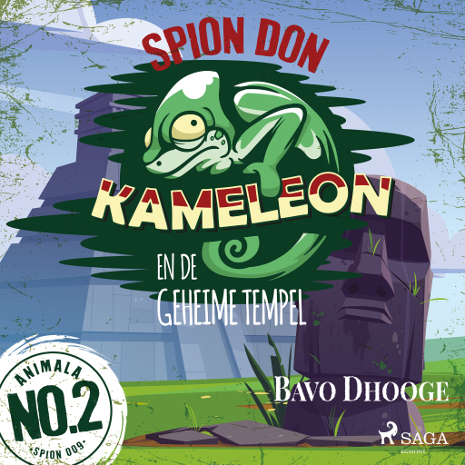 Portada del audiolibro «Spion Don Kameleon en de geheime tempel», de Bavo Dhooge