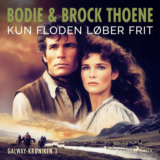 Portada del audiolibro «Kun floden løber frit», de Bodie Thoene, Brock Thoene