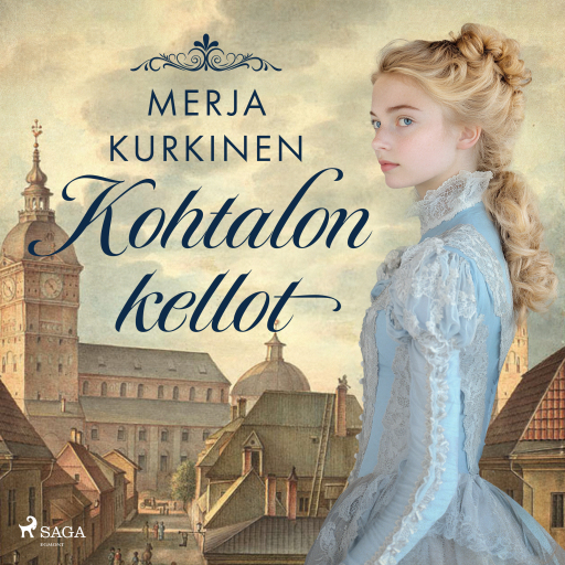 Portada del audiolibro «Kohtalon kellot», de Merja Kurkinen