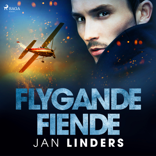 Portada del audiolibro «Flygande fiende», de Jan Linders