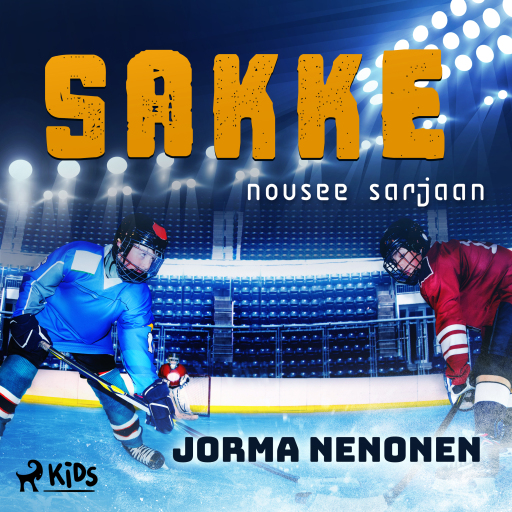 Portada del audiolibro «Sakke nousee sarjaan», de Jorma Nenonen