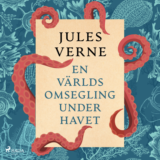 Portada del audiolibro «En världsomsegling under havet», de Jules Verne