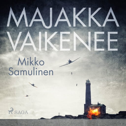 Portada del audiolibro «Majakka vaikenee», de Mikko Samulinen