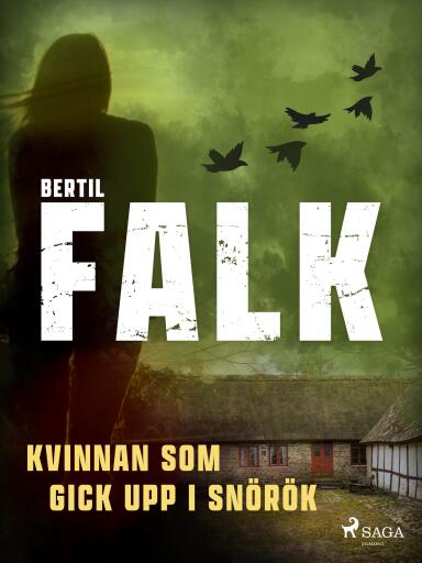 Portada del libro «Kvinnan som gick upp i snörök», de Bertil Falk