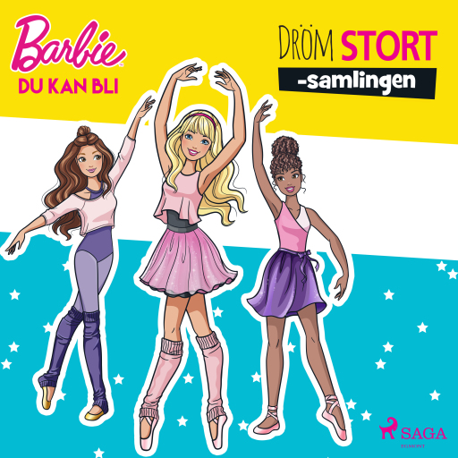 Portada del audiolibro «Barbie - Du kan bli - Dröm stort-samlingen», de Mattel