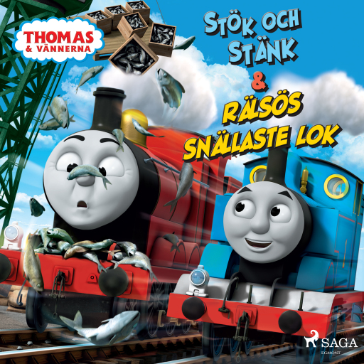 Portada del audiolibro «Thomas och vännerna - Stök och stänk & Rälsös snällaste lok», de Mattel