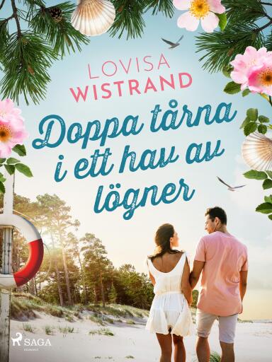 Portada del libro «Doppa tårna i ett hav av lögner», de Lovisa Wistrand