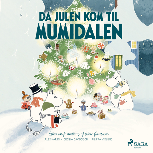 Portada del audiolibro «Da julen kom til Mumidalen», de Tove Jansson