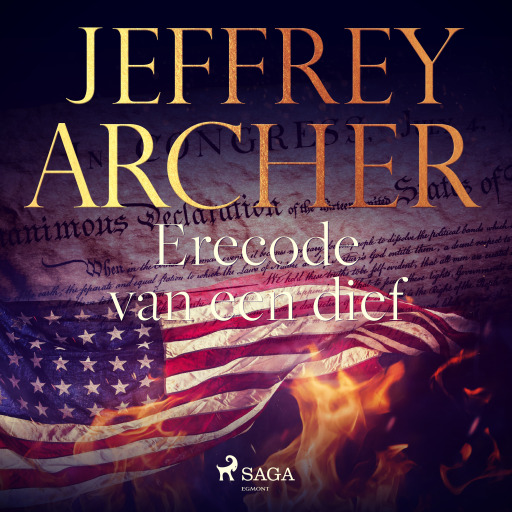 Portada del audiolibro «Erecode van een dief», de Jeffrey Archer