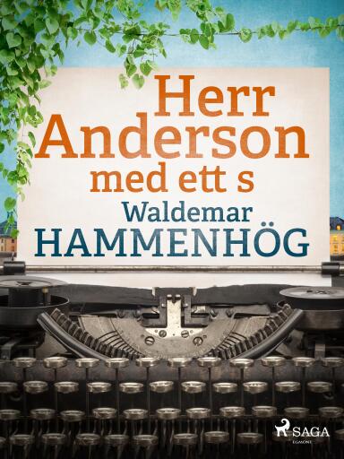 Portada del libro «Herr Anderson med ett s», de Waldemar Hammenhög