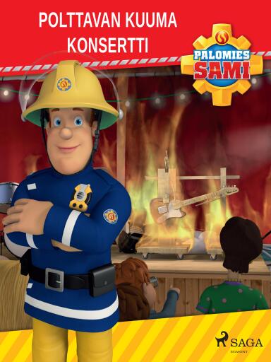Portada del libro «Palomies Sami - Polttavan kuuma konsertti», de Mattel