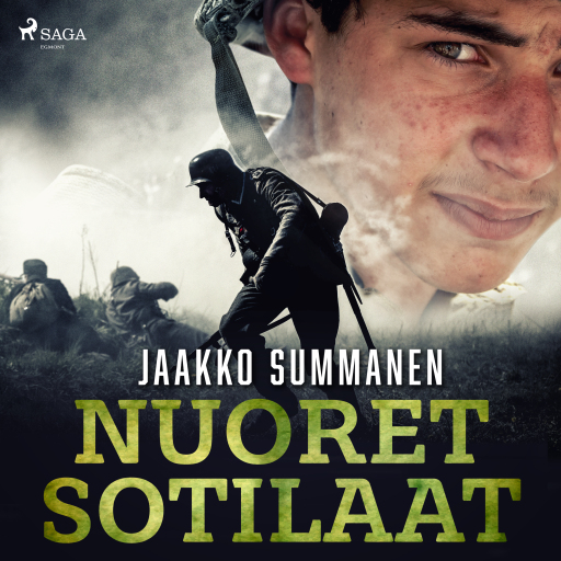 Portada del audiolibro «Nuoret sotilaat», de Jaakko Summanen