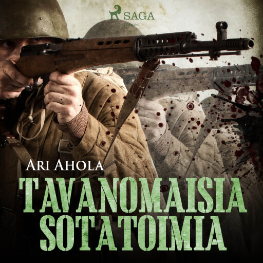 Portada del audiolibro «Tavanomaisia sotatoimia», de Ari Ahola
