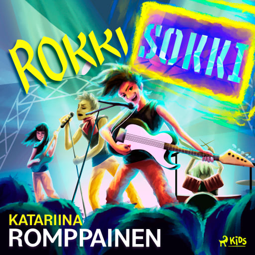 Portada del audiolibro «Rokkisokki», de Katariina Romppainen