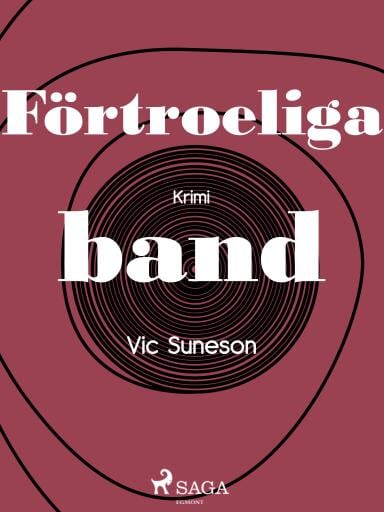 Portada del libro «Förtroeliga band», de Vic Suneson