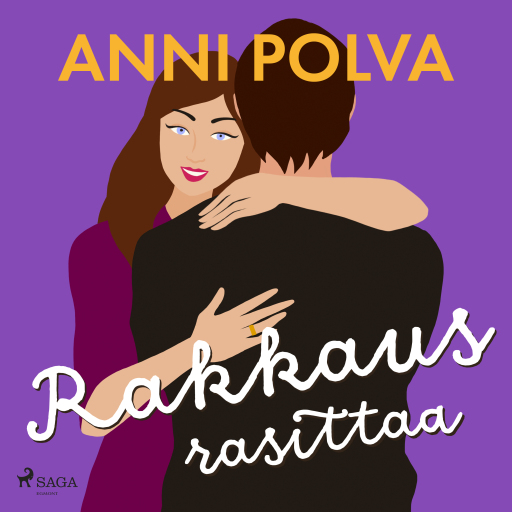 Portada del audiolibro «Rakkaus rasittaa», de Anni Polva