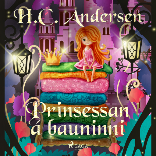 Portada del audiolibro «Prinsessan á bauninni», de H. C. Andersen