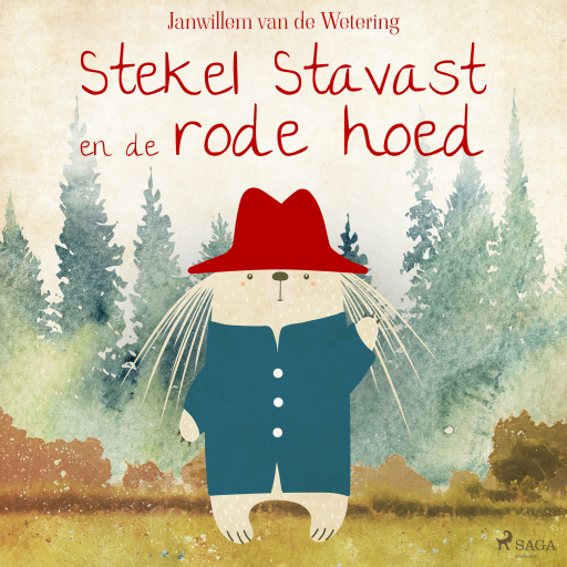 Portada del audiolibro «Stekel Stavast en de rode hoed», de Janwillem van de Wetering