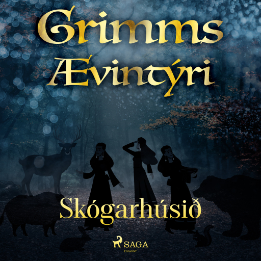 Portada del audiolibro «Skógarhúsið», de Grimmsbræður