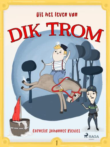 Portada del libro «Uit het leven van Dik Trom», de Cornelis Johannes Kieviet