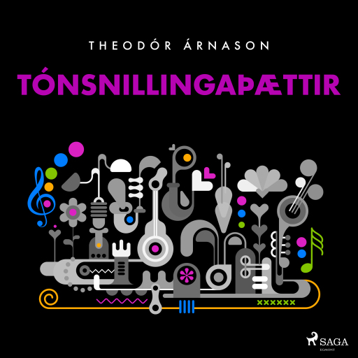 Portada del audiolibro «Tónsnillingaþættir», de Theódór Árnason